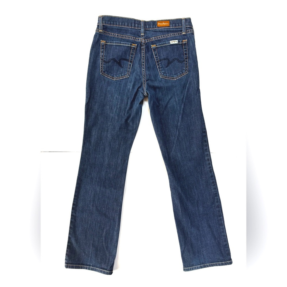 David Kahn Vintage Mid Rise Straight Leg Jeans in Dark‎ Wash Style 3560 Size 6P - Picture 14 of 16
